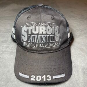 Sturgis Cap Men OS Black 2013 73rd Annual Black Hills Rally Trucker Hat Snapback